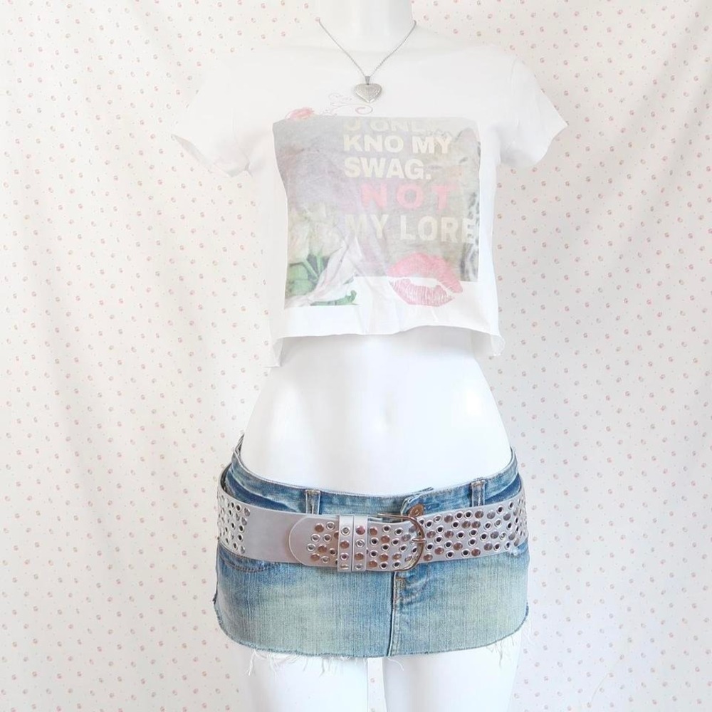 you only know my swag not my lore graphic baby tee y2k indie sleaze crop top